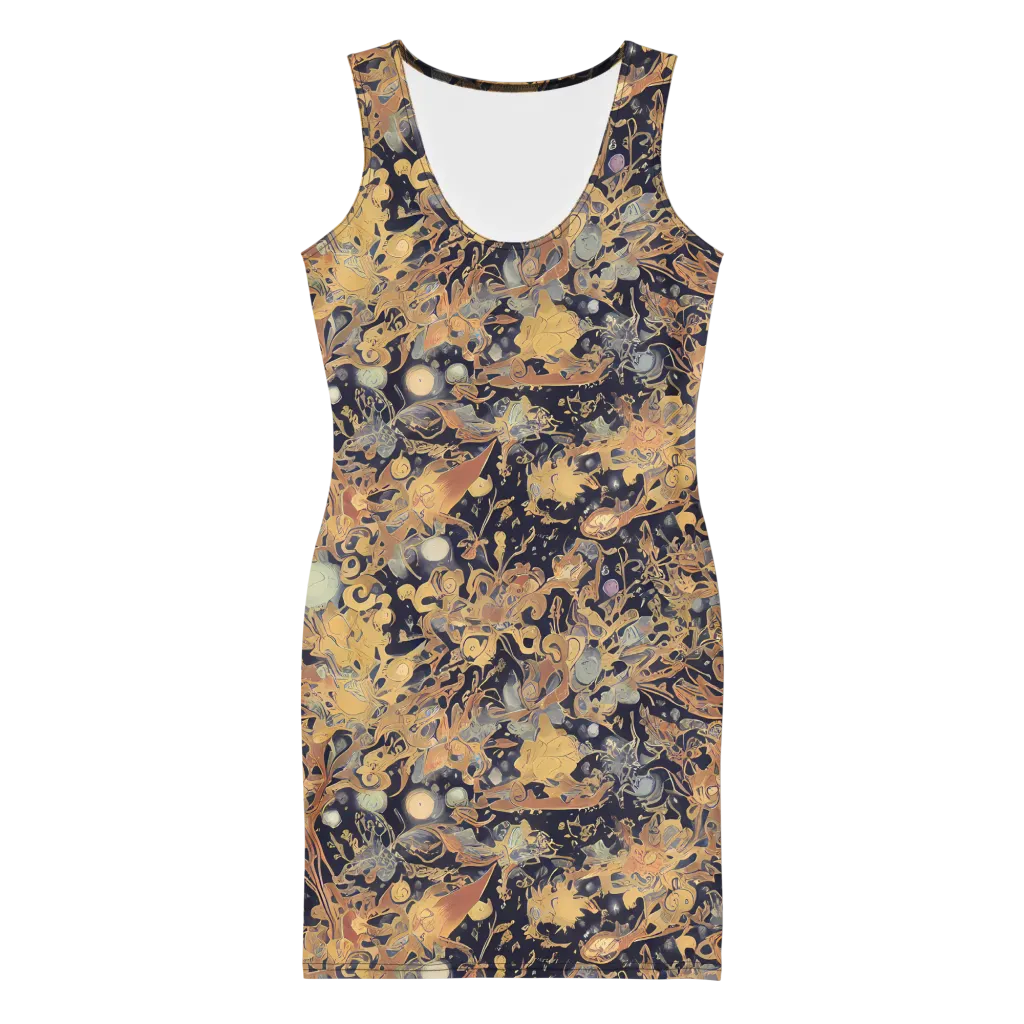 Kessel's Dream on Bodycon Dress — Front