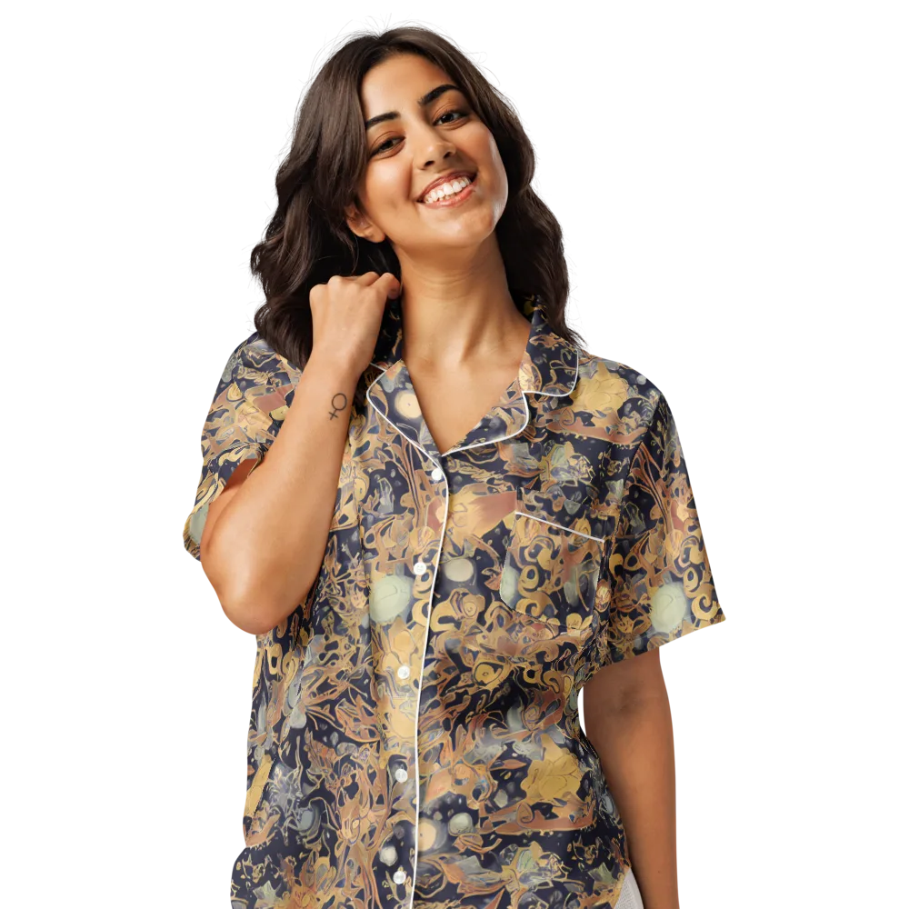 Kessel's Dream on Women's Short Sleeve Pajama Top — Front