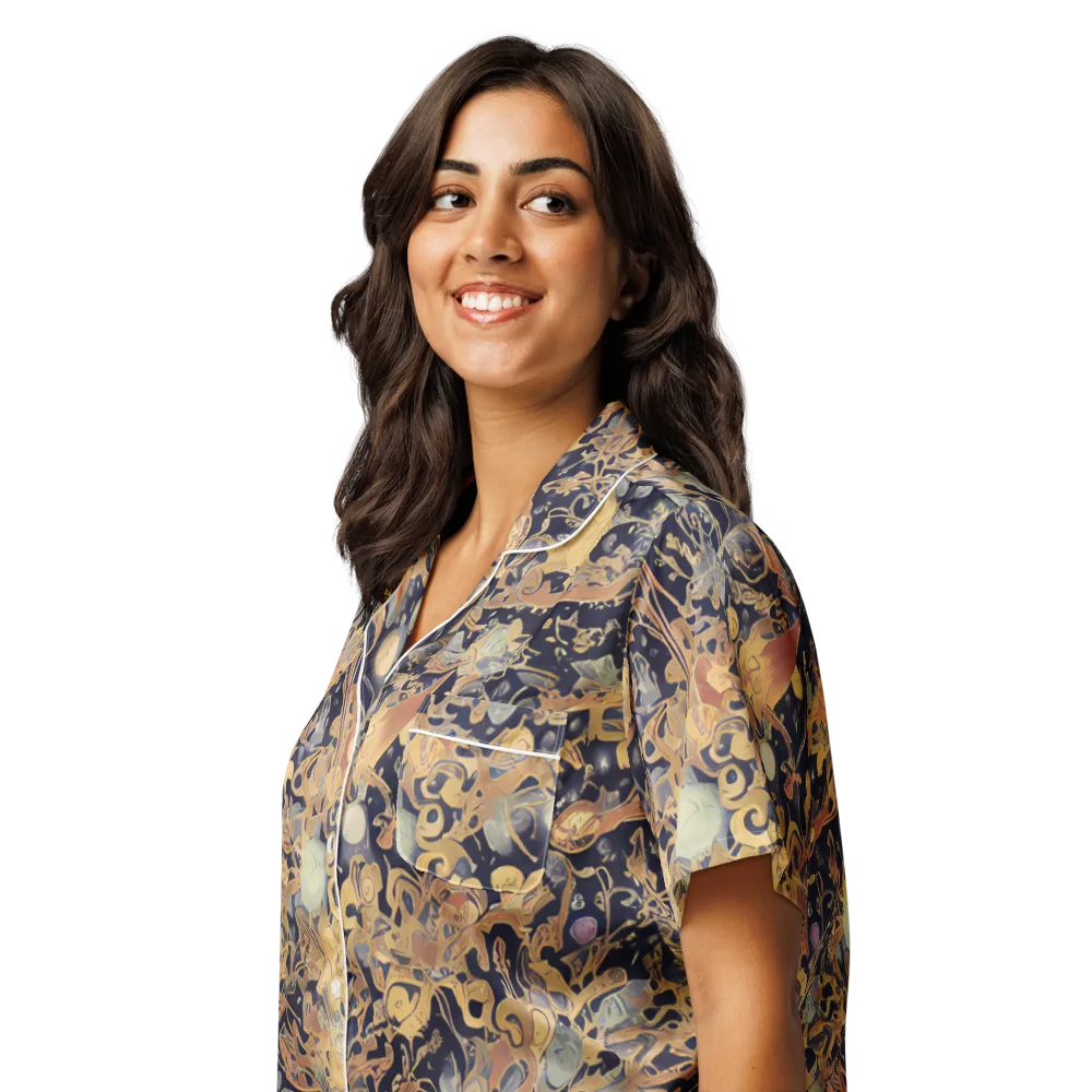 Kessel's Dream on Women's Short Sleeve Pajama Top — Left Front