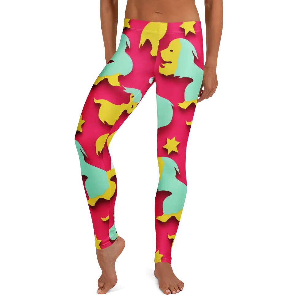 Candy Critter Parade on Leggings — Front