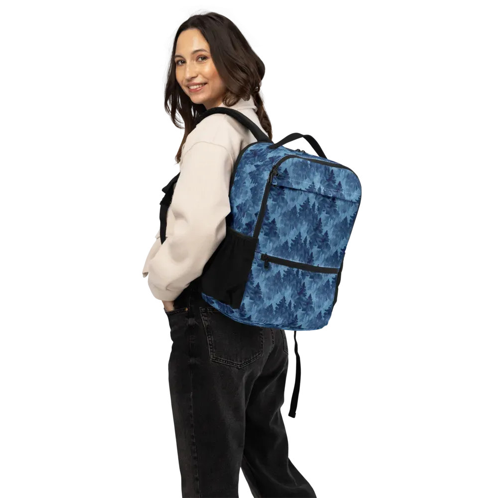 Midnight Pine on Utility Backpack — Back