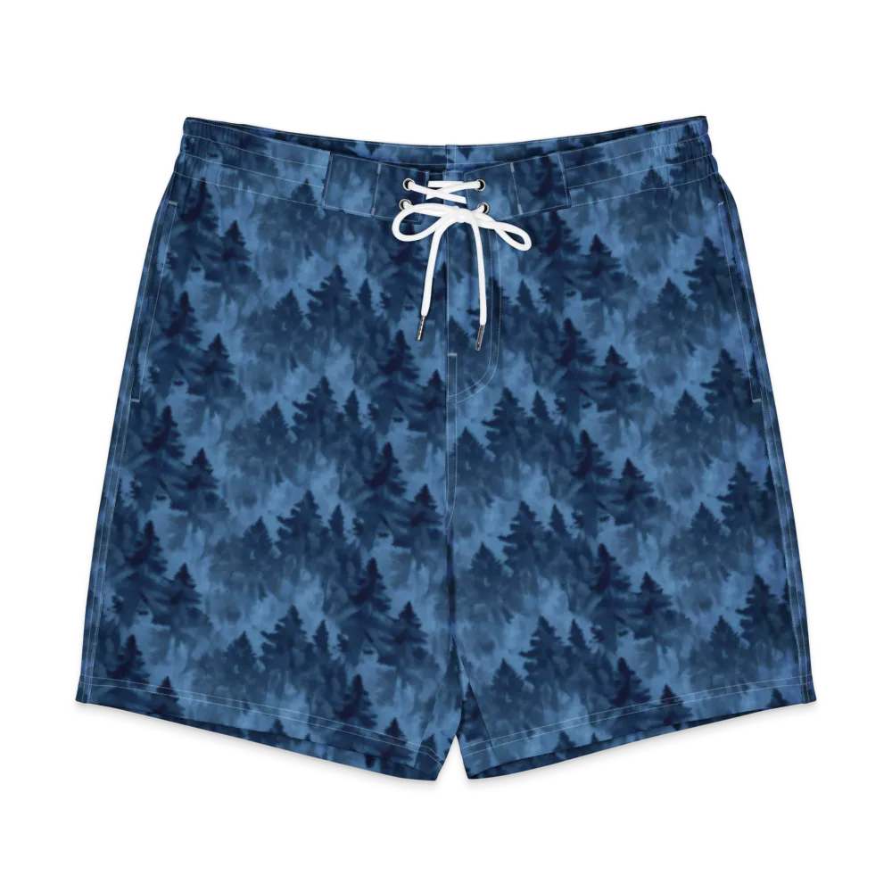 Midnight Pine on Men's Board Shorts — Front