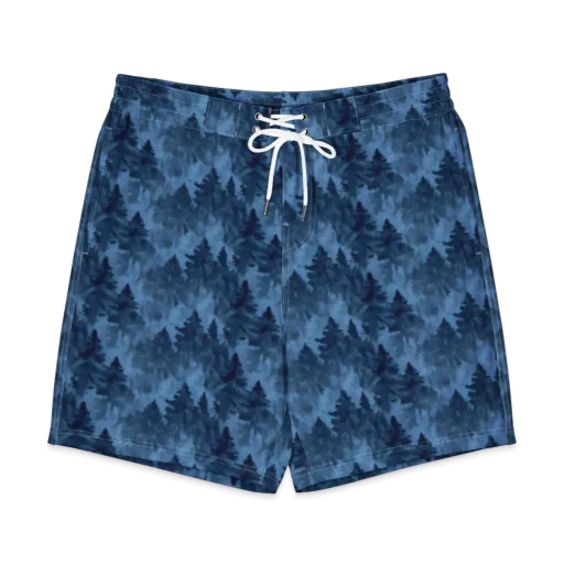 Midnight Pine on a Men's Board Shorts