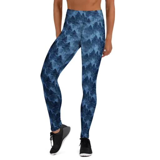Midnight Pine on a Yoga Leggings