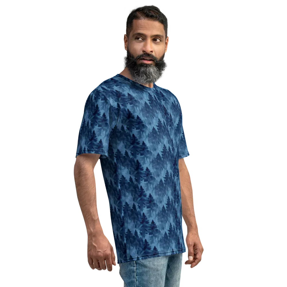 Midnight Pine on Men's Crew Neck T-Shirt — Right