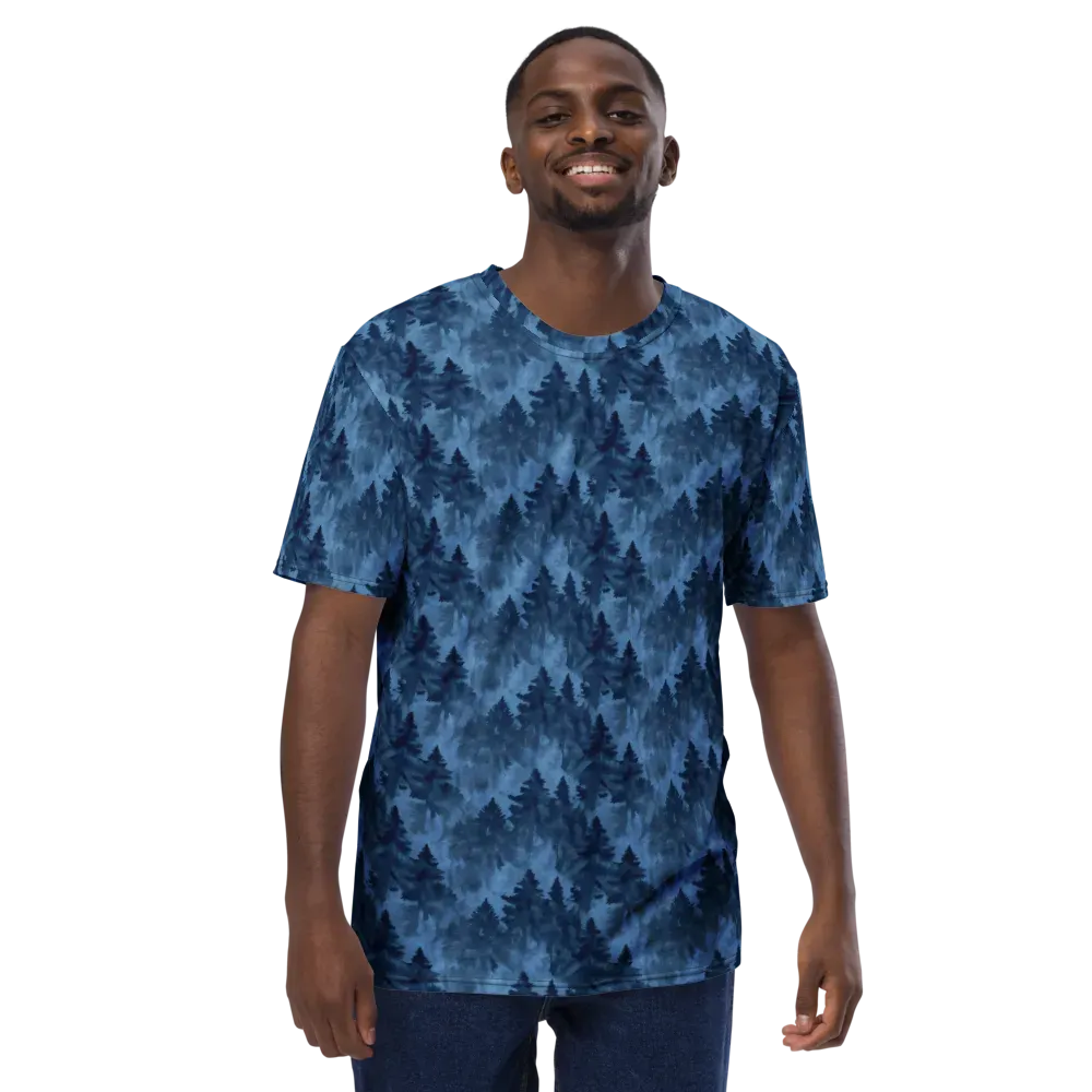 Midnight Pine on Men's Crew Neck T-Shirt — Front
