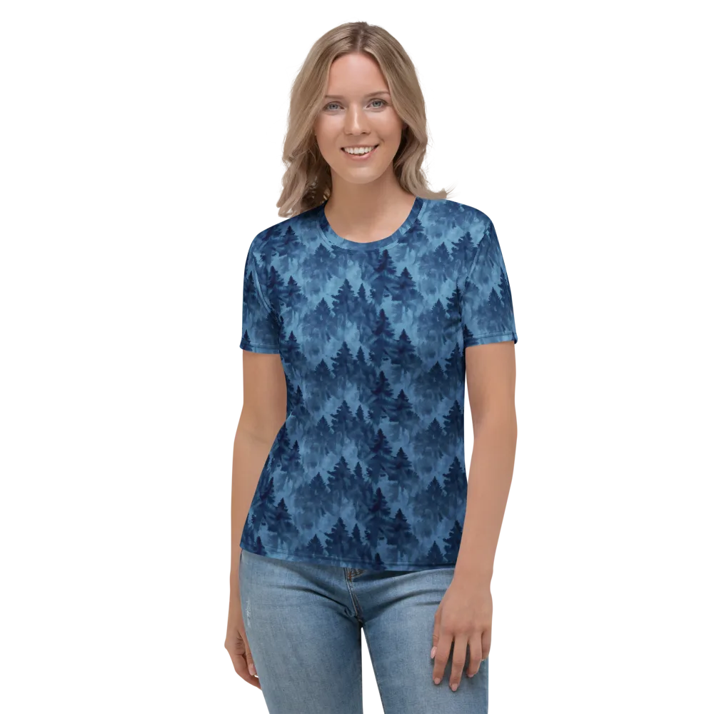 Midnight Pine on Women's Crew Neck T-Shirt — Front
