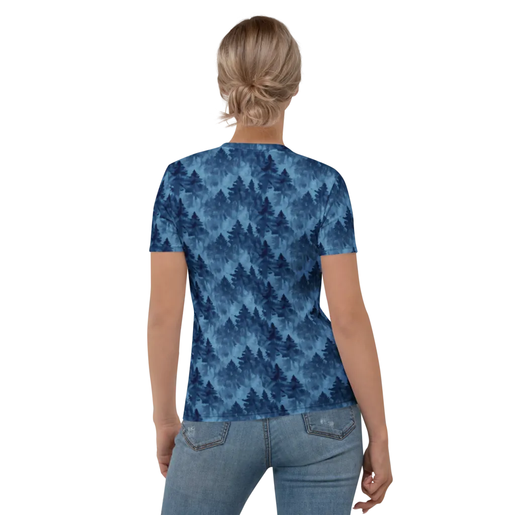 Midnight Pine on Women's Crew Neck T-Shirt — Back
