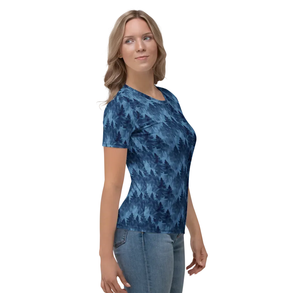 Midnight Pine on Women's Crew Neck T-Shirt — Right