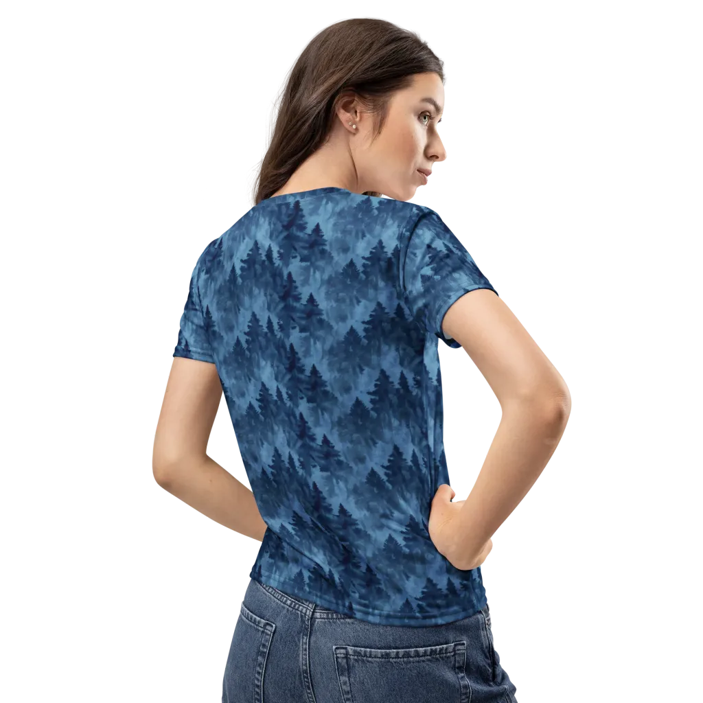 Midnight Pine on Women's Crew Neck T-Shirt — Back