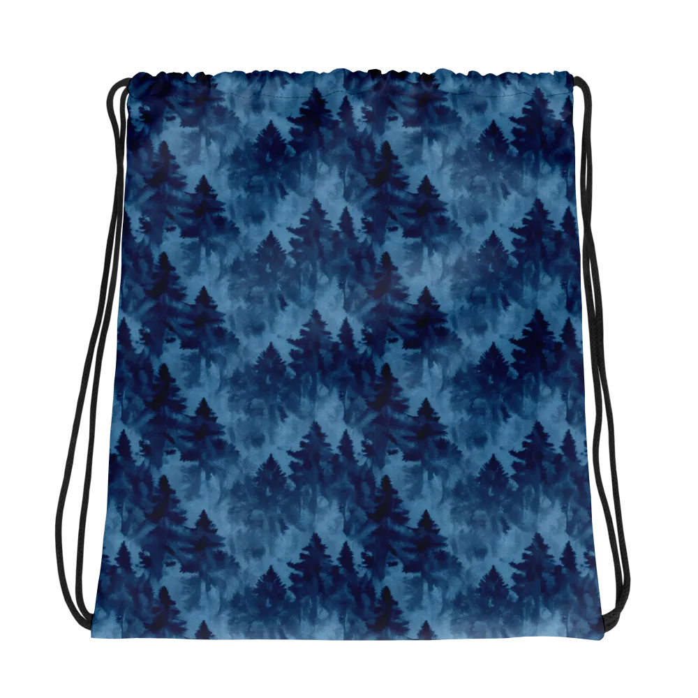 Midnight Pine on Drawstring Bag — Photo