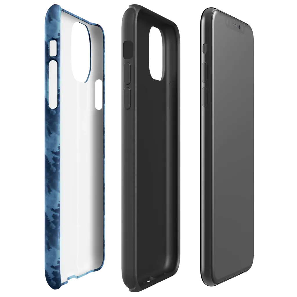 Midnight Pine on Tough Case for iPhone® — Right