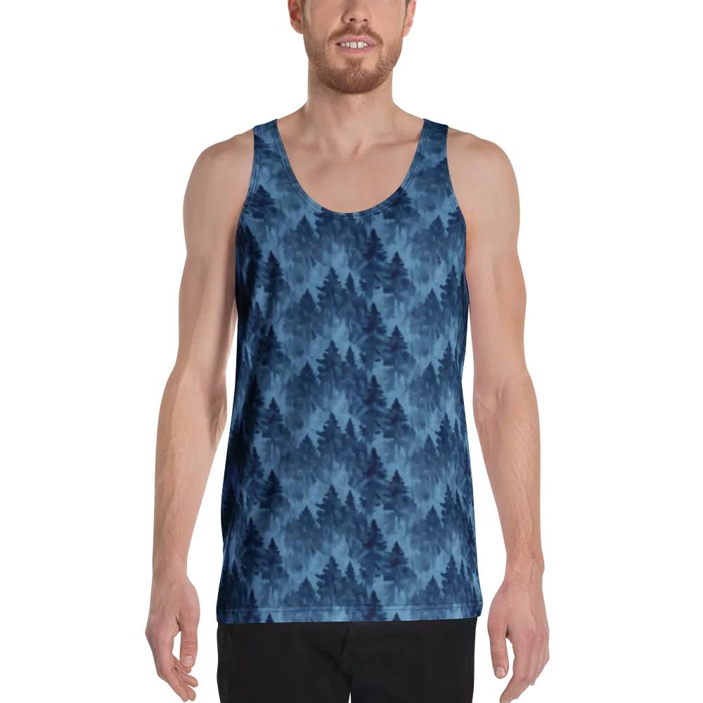 Midnight Pine on Men's Tank Top — Front