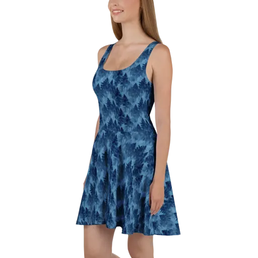 Midnight Pine on a Skater Dress