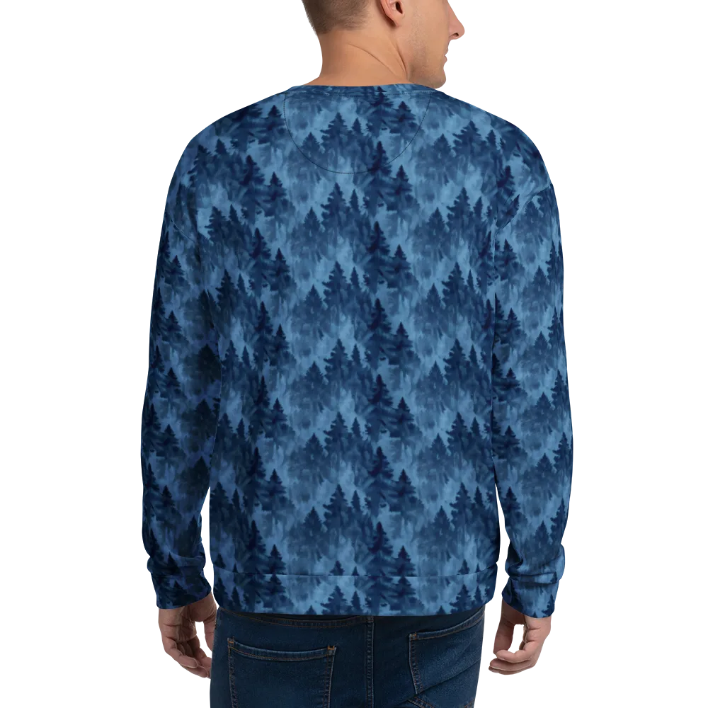 Midnight Pine on Sweatshirt — Back