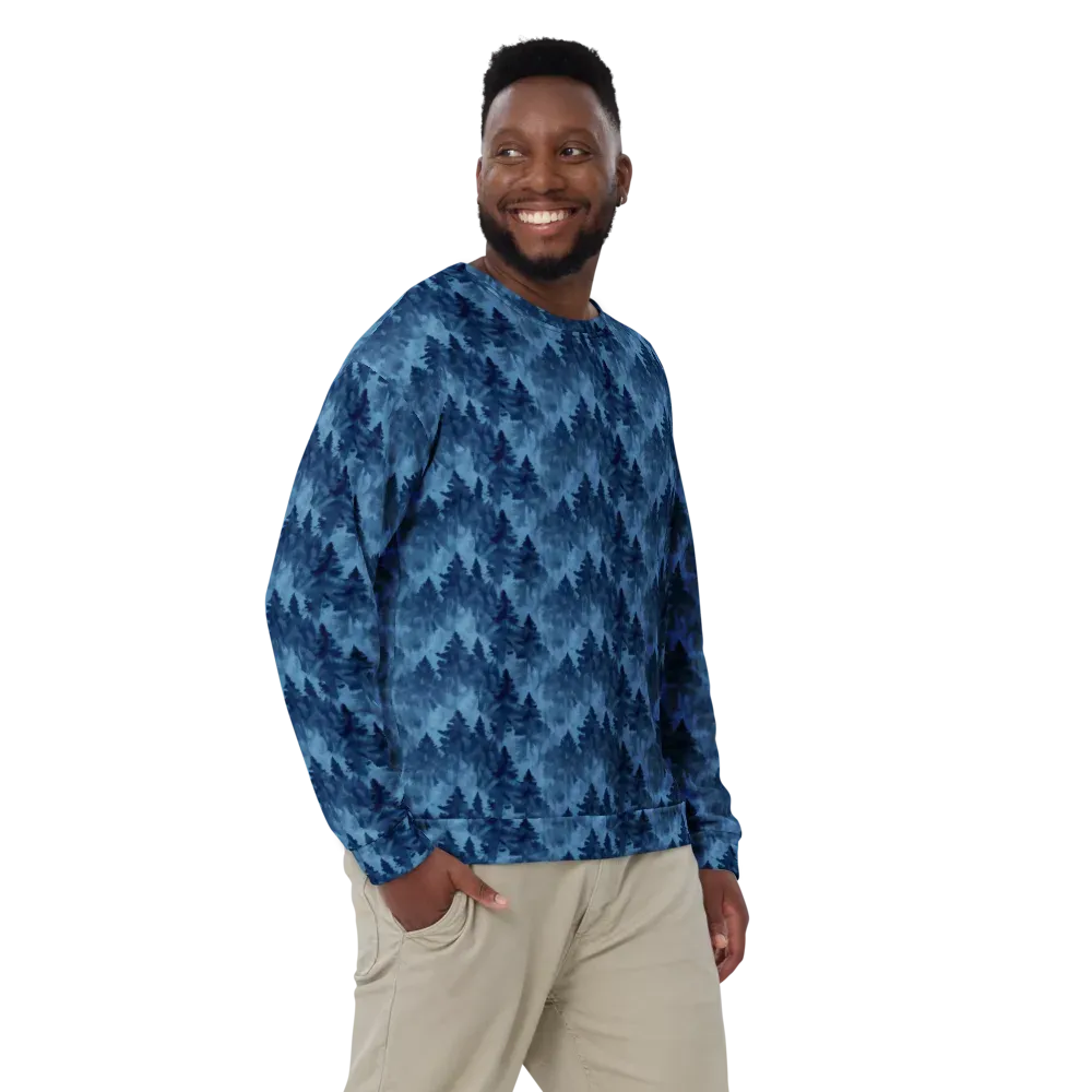 Midnight Pine on Sweatshirt — Front