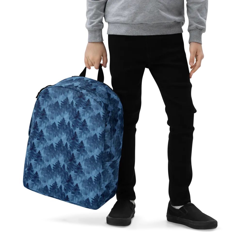 Midnight Pine on Minimalist Backpack — Zoomed-in