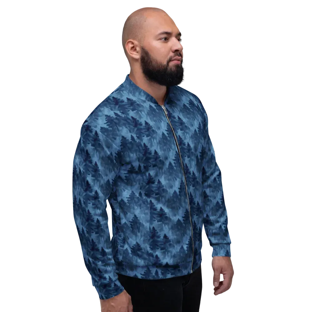Midnight Pine on Bomber Jacket — Right