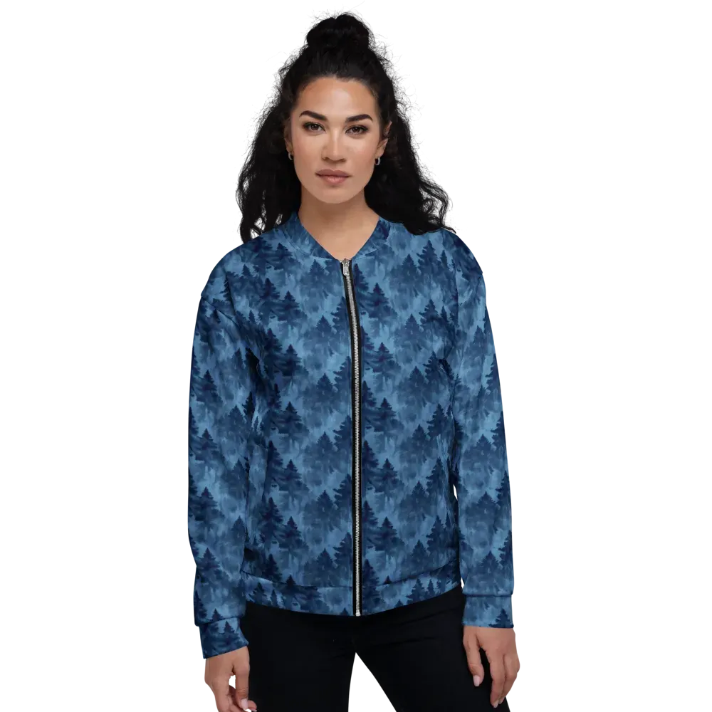 Midnight Pine on Bomber Jacket — Front