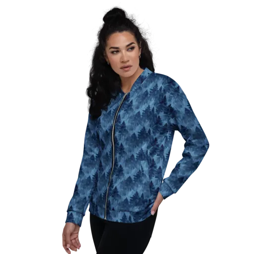 Midnight Pine on a Bomber Jacket