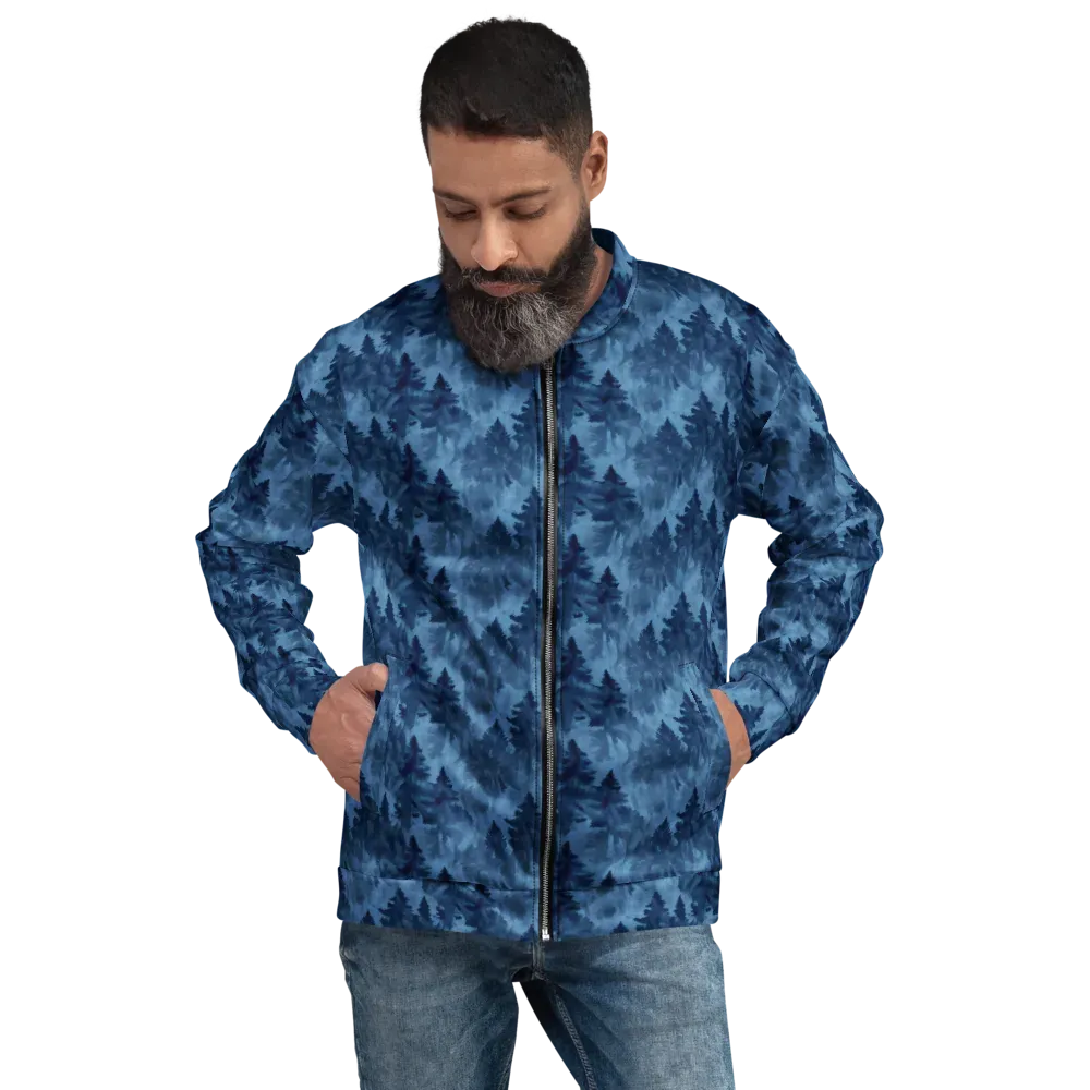 Midnight Pine on Bomber Jacket — Front