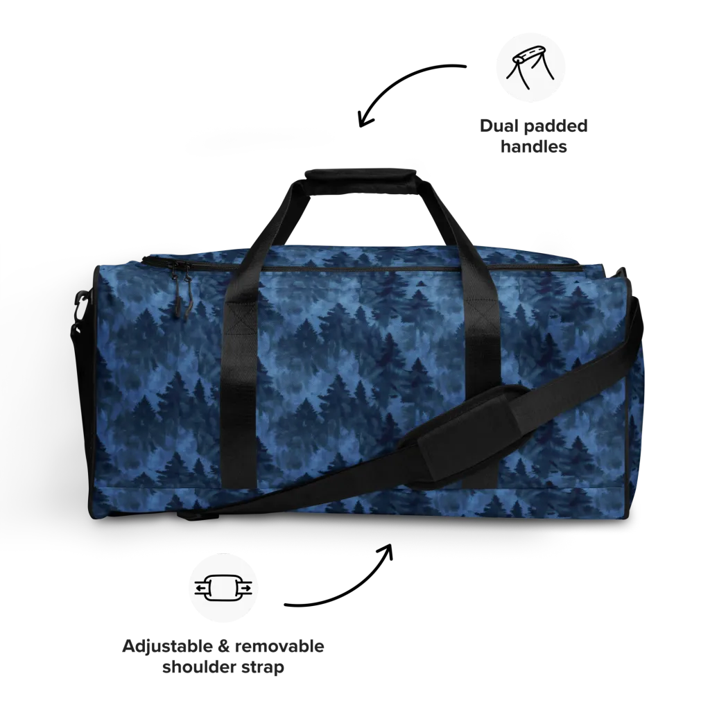 Midnight Pine on Duffle Bag — Front