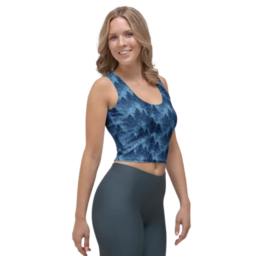 Midnight Pine on a Crop Top