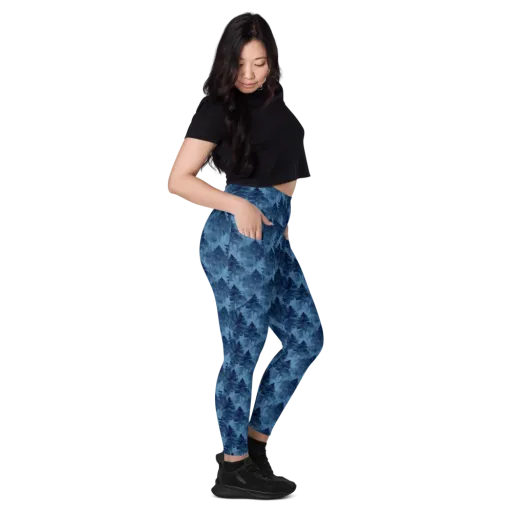 Midnight Pine on a Leggings with Pockets