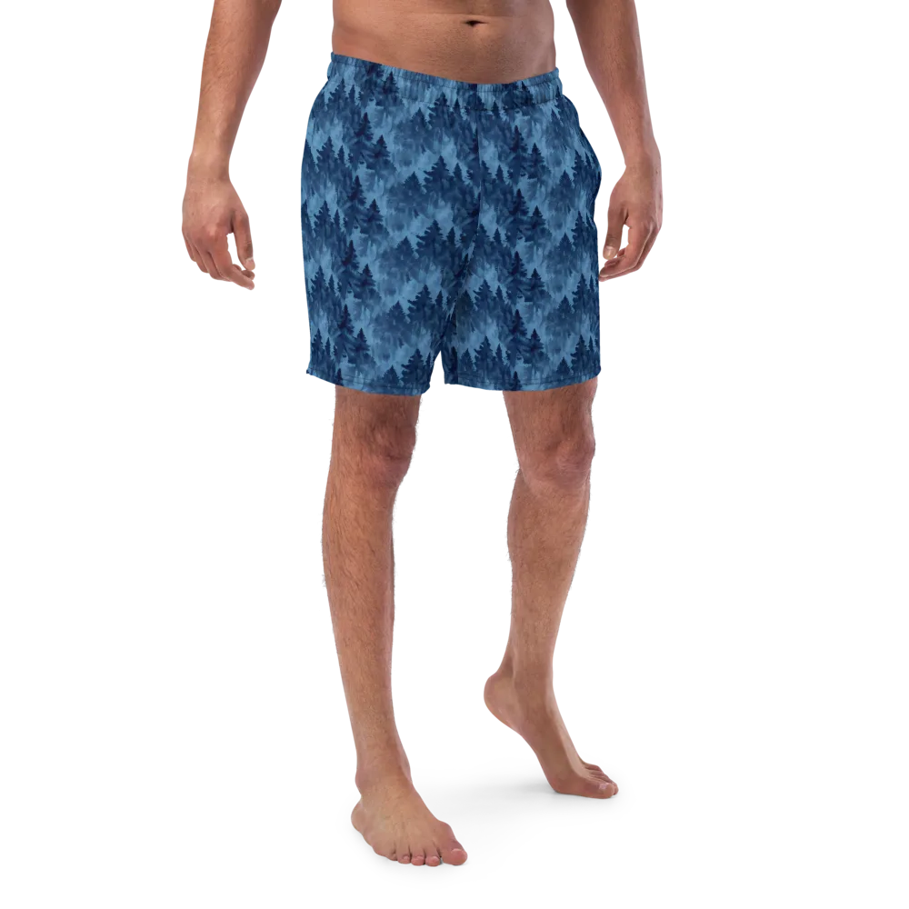 Midnight Pine on Swim Trunks — Front