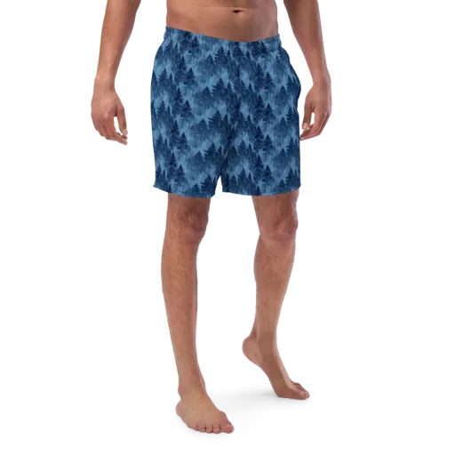 Midnight Pine on a Swim Trunks