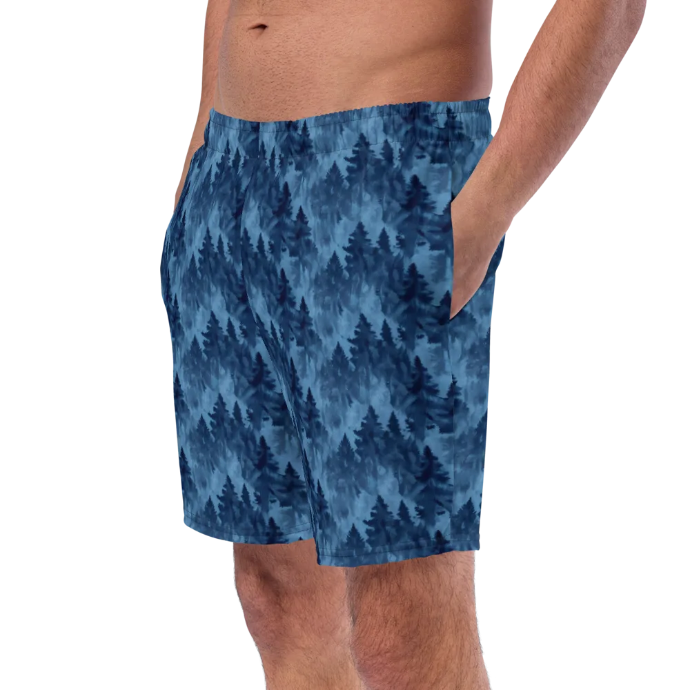Midnight Pine on Swim Trunks — Left Front