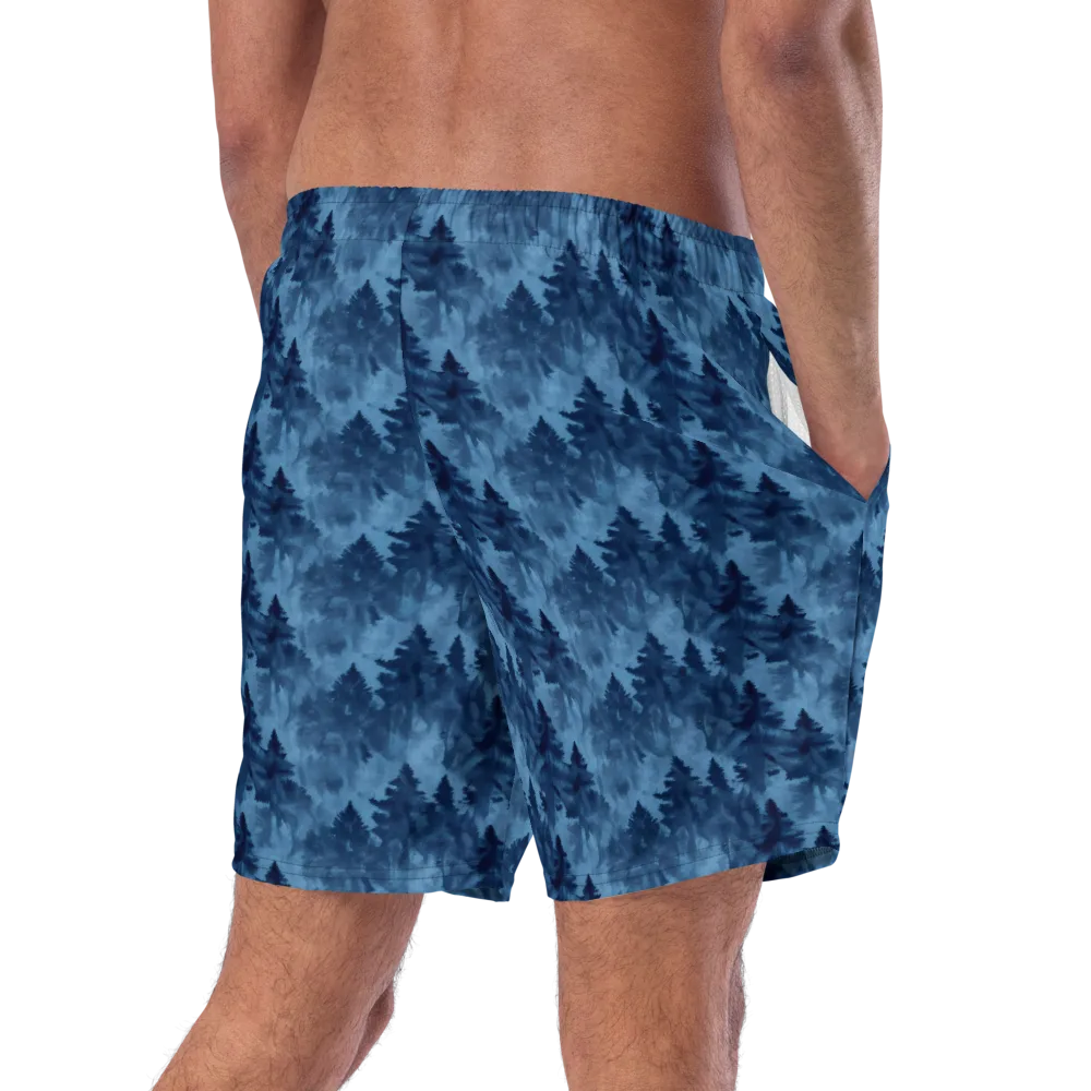 Midnight Pine on Swim Trunks — Right Back