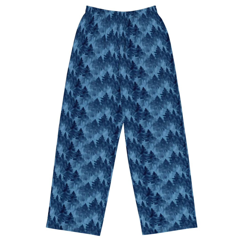 Midnight Pine on Wide-Leg Pants — Front