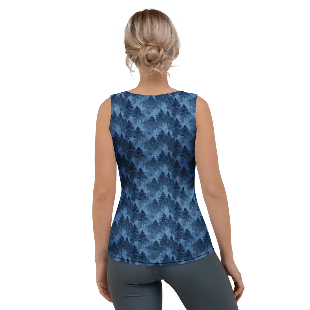 Midnight Pine on Women's Tank Top — Back