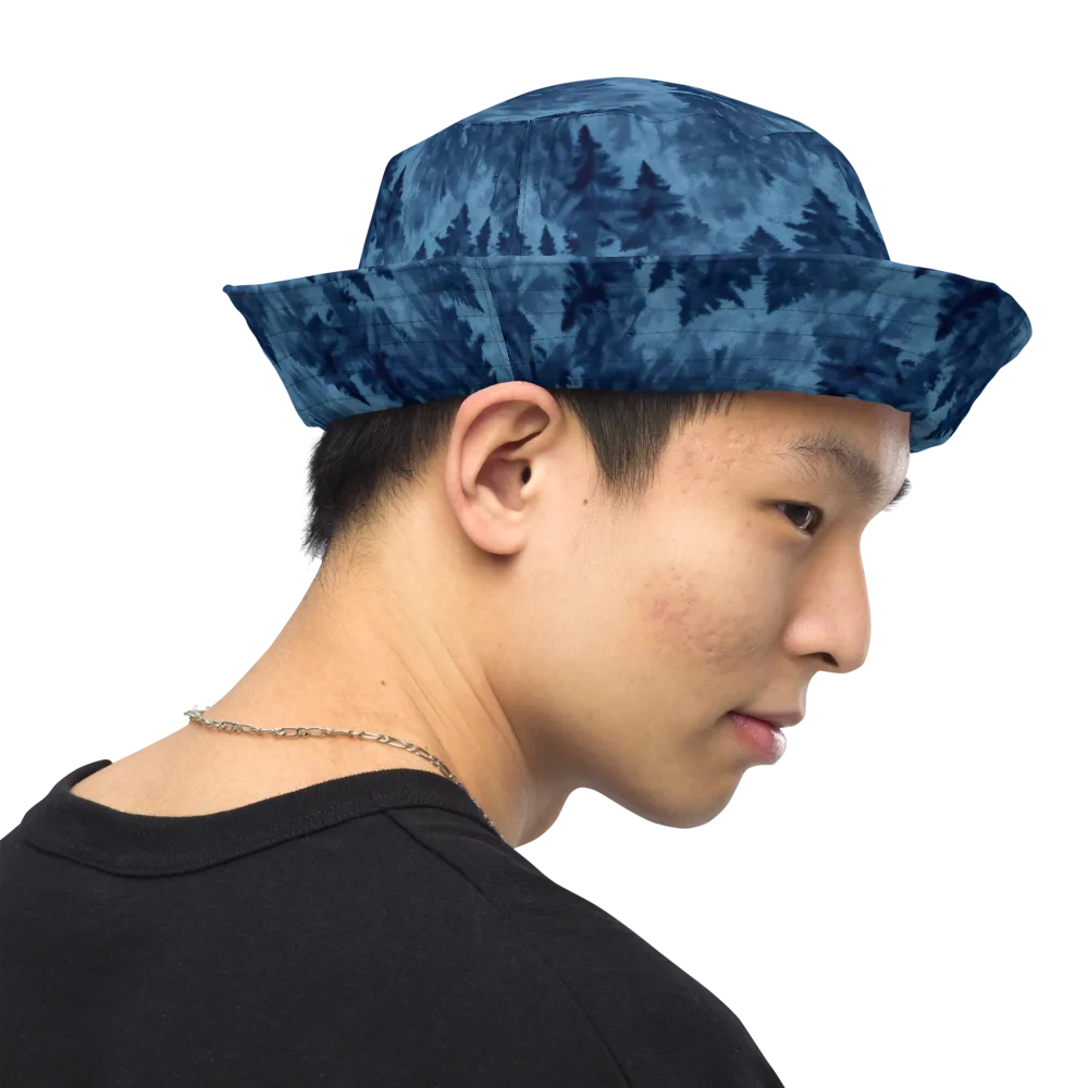 Midnight Pine on Reversible Bucket Hat — Right Outside