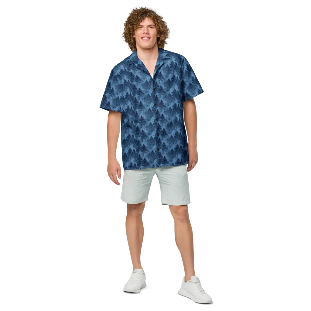 Midnight Pine on Button Shirt — Front