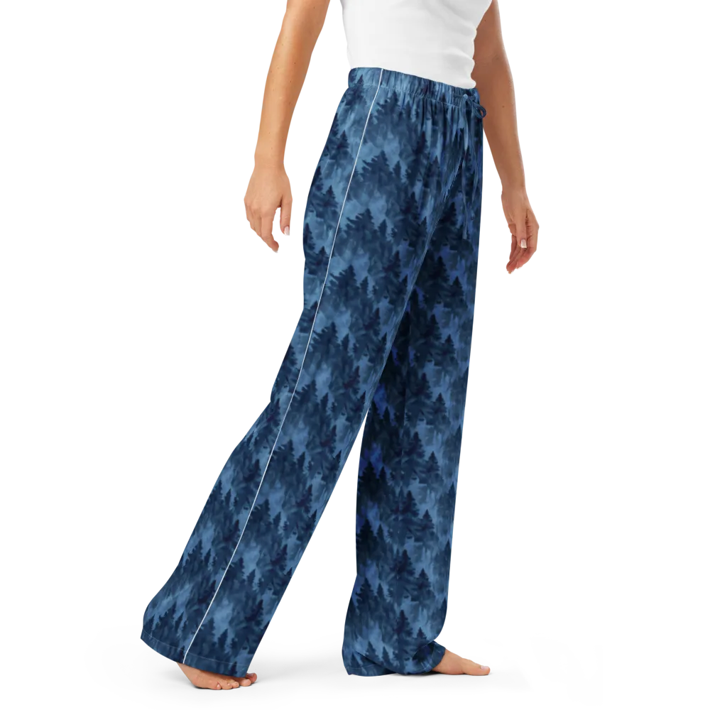 Midnight Pine on Women's Pajama Pants — Right Front