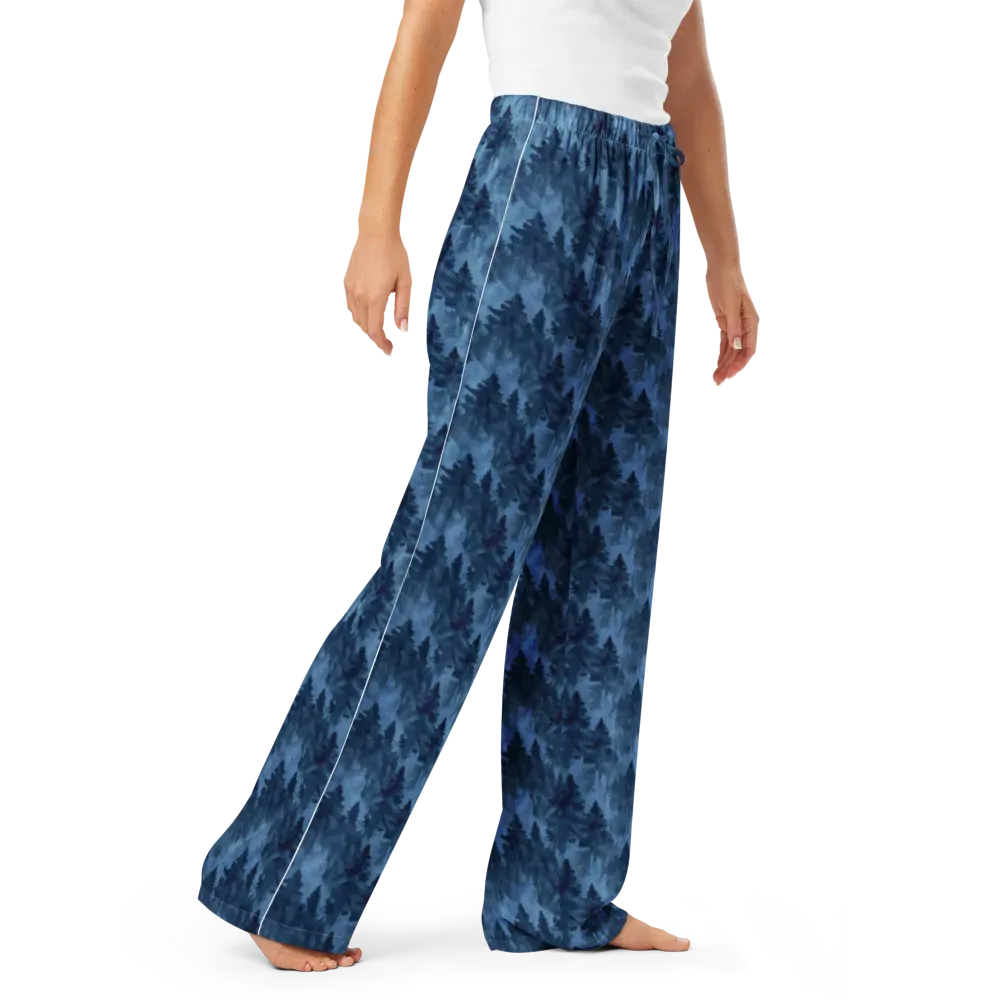 Midnight Pine on Women's Pajama Pants — Right Front