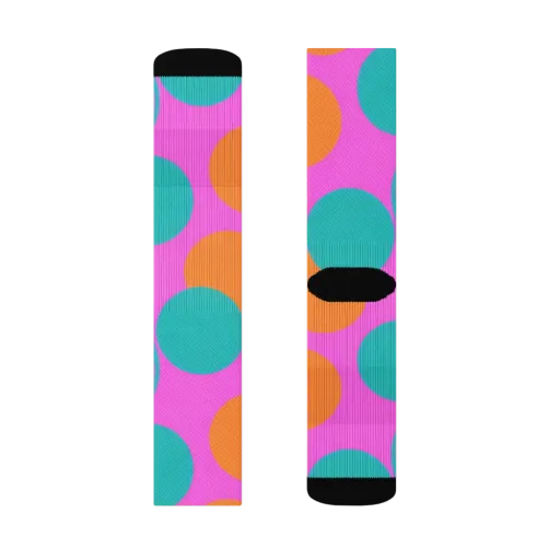 Hot Pink Halo on a Socks