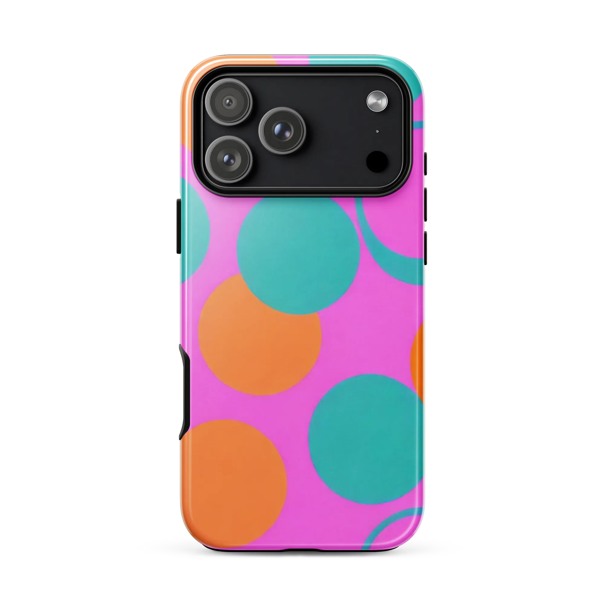 Hot Pink Halo on Tough Case for iPhone® — Front