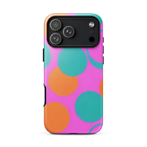 Hot Pink Halo on a Tough Case for iPhone®