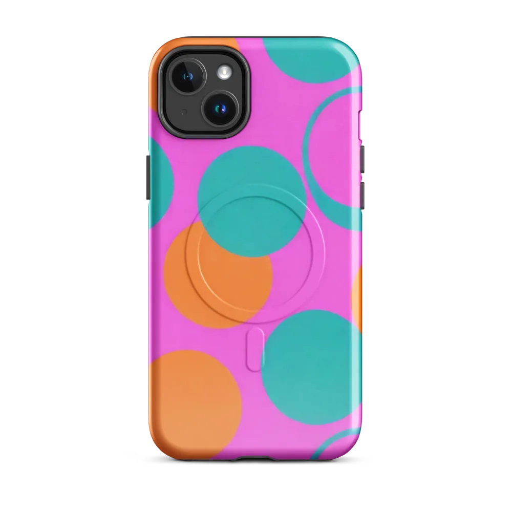 Hot Pink Halo on MagSafe Tough Case for iPhone® — Front