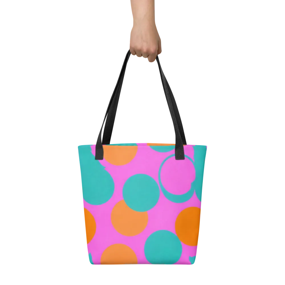Hot Pink Halo on Tote Bag — Front