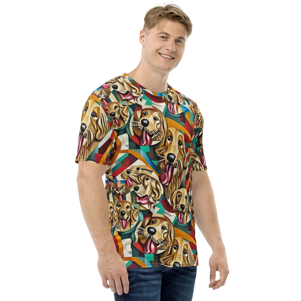 Golden Tongue on Men's Crew Neck T-Shirt — Right