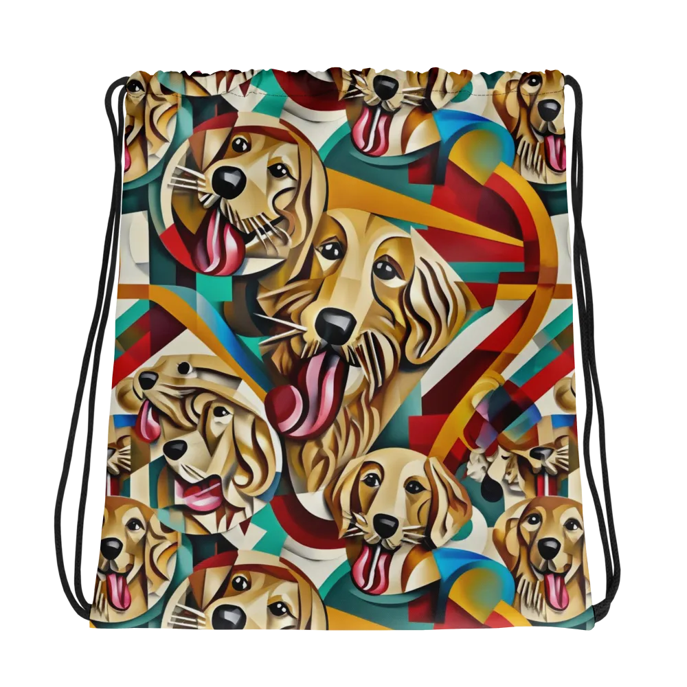 Golden Tongue on Drawstring Bag — Photo