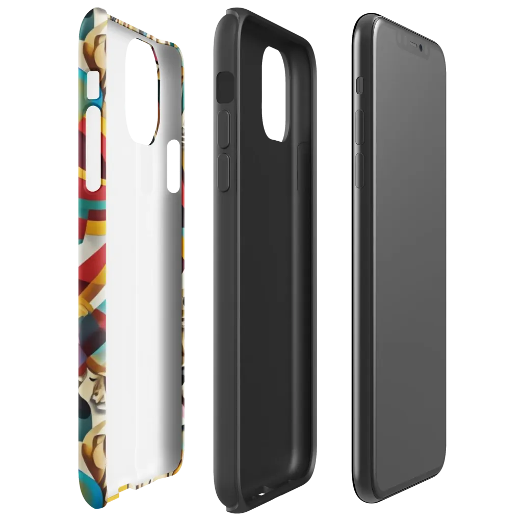 Golden Tongue on Tough Case for iPhone® — Right