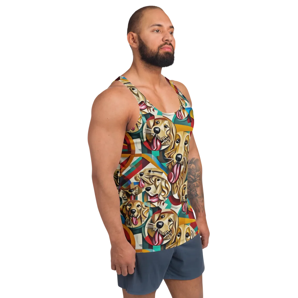 Golden Tongue on Men's Tank Top — Right Front