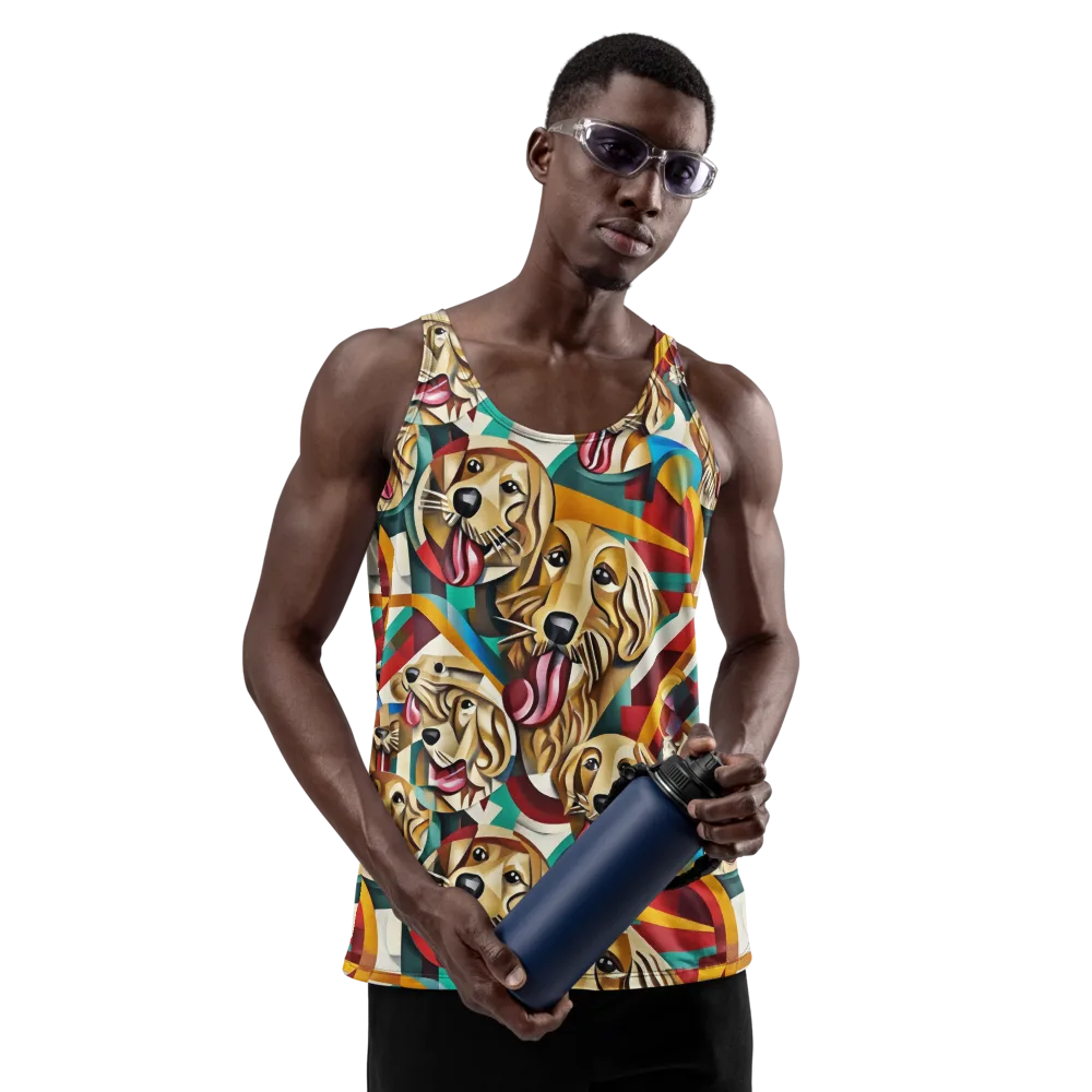 Golden Tongue on Men's Tank Top — Front