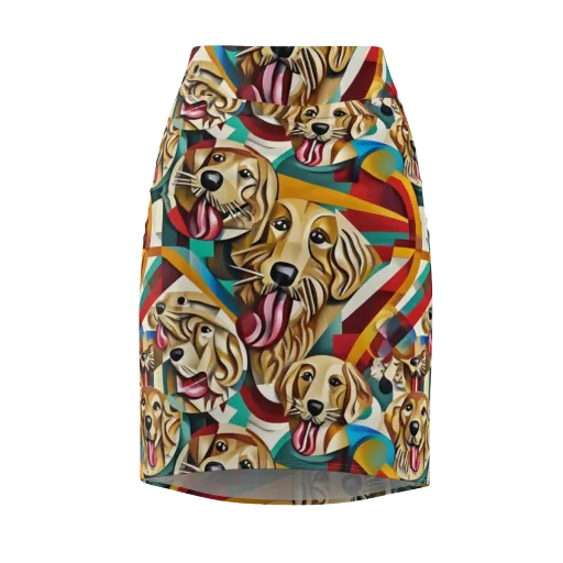 Golden Tongue on a Pencil Skirt