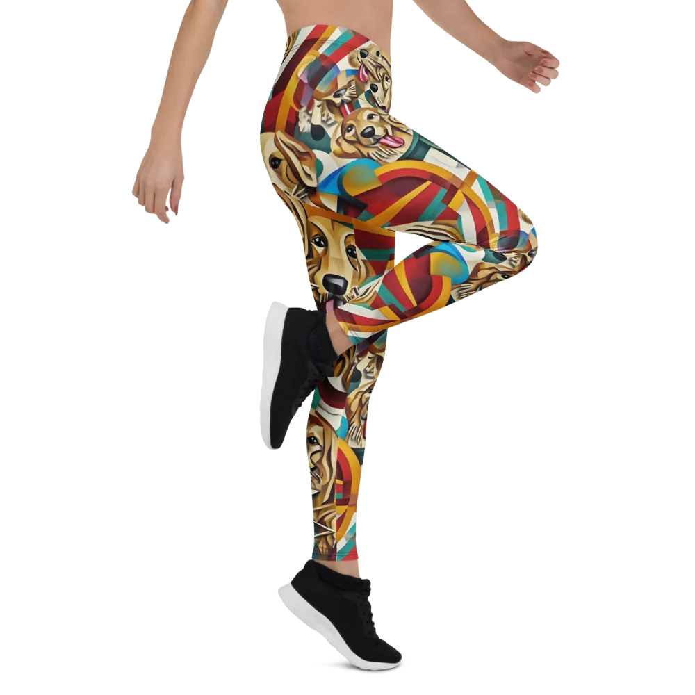 Golden Tongue on Leggings — Right